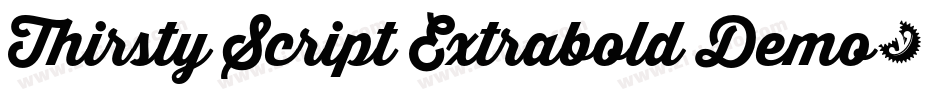 Thirsty Script Extrabold Demo字体转换